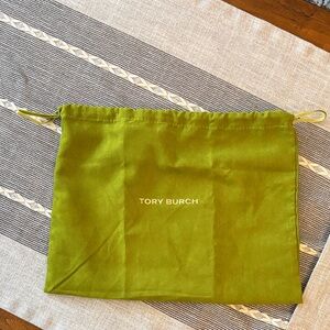 Tory Burch Olive Green Drawstring Bag
